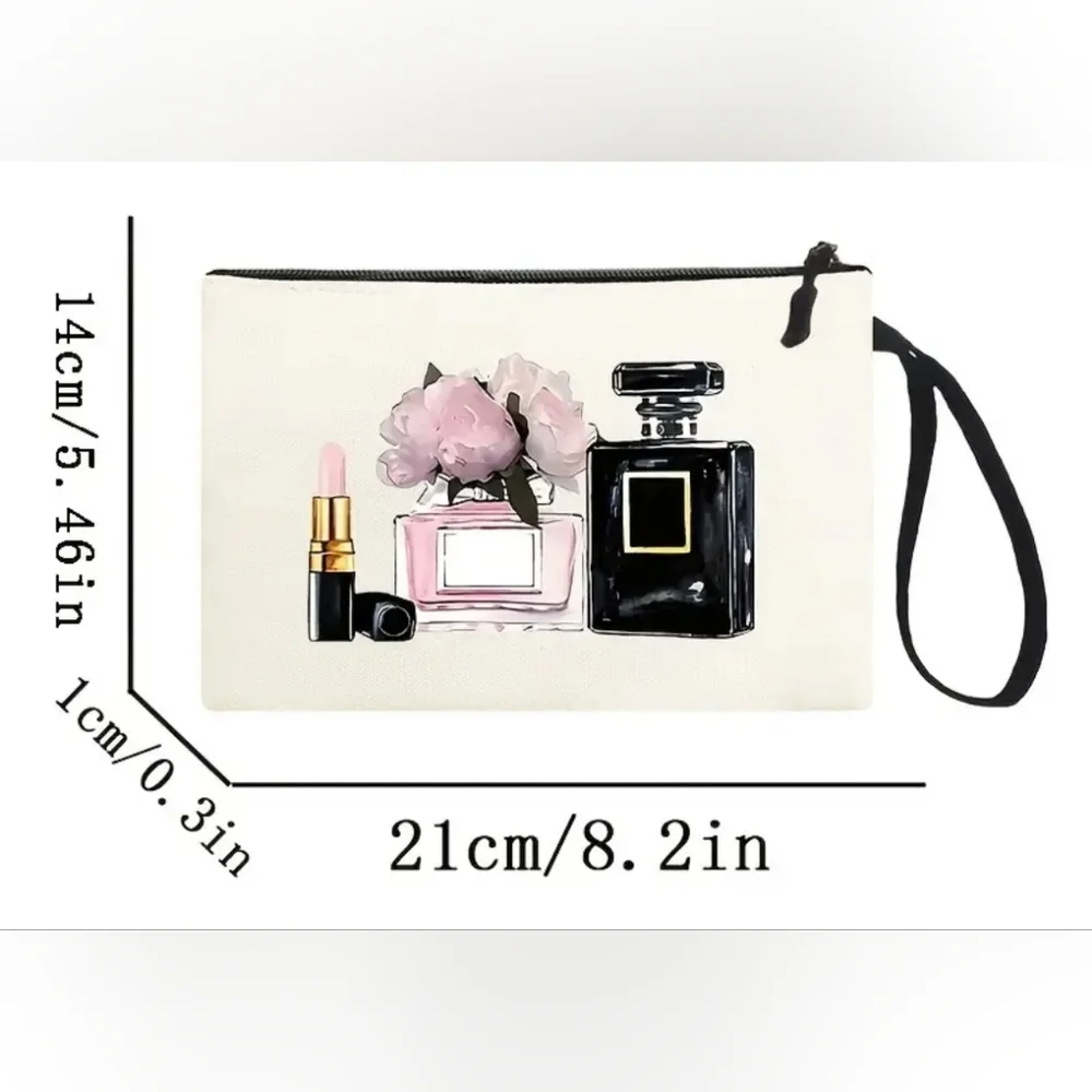 Cosmetic bag with elegant design.